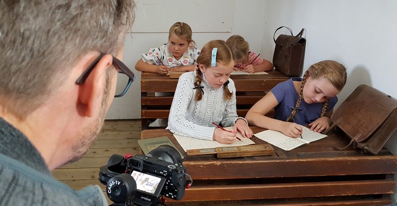 Dreharbeiten Dokumentarfilm Schule im Dritten Reich